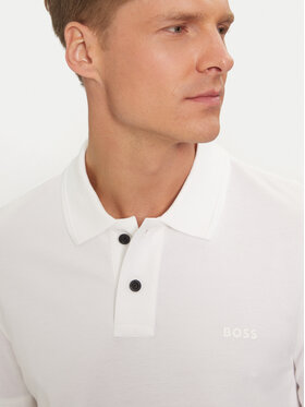 Boss Polo Majica Prime 50507813 Bela Regular Fit