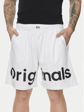 Jack&Jones Jack&Jones Sportovní kraťasy Chicago 12253130 Bílá Loose Fit