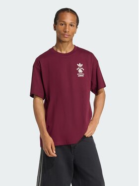 adidas adidas T-Shirt 156523 Czerwony Oversize