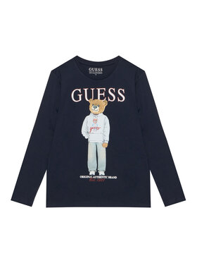 Guess Guess Bluza L6YI20 K3752 Mornarsko modra Regular Fit
