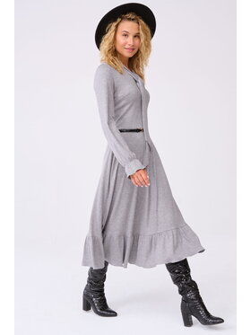 blue shadow blue shadow Sukienka codzienna Carrie BS Szary Standard Fit