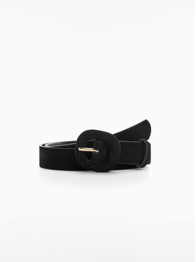Mango Mango Pasek Damski Cuarzo 47000207 Czarny