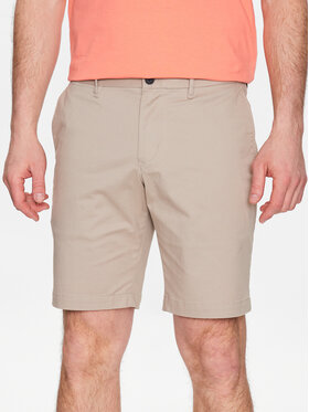 Tommy Hilfiger Tommy Hilfiger Szorty materiałowe Brooklyn MW0MW23563 Beżowy Regular Fit