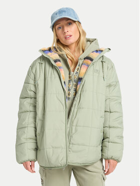 Billabong Billabong Prehodna jakna Happy Camper EBJJK00165 Zelena Regular Fit