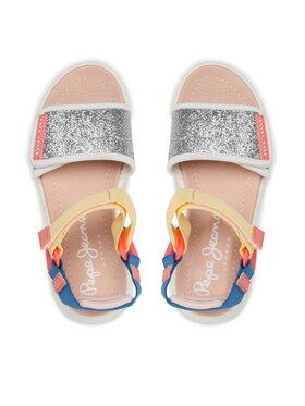 Pepe Jeans Sandale Ventura Sandal G PGS90190 Srebrna