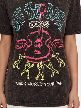 Vans T-shirt Guitar Solo Oversized VN000GJ6 Crna Regular Fit