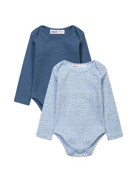 MINOTI MINOTI Komplet 2 par body dziecięcych BABYRIBBLUE 3 Niebieski Regular Fit