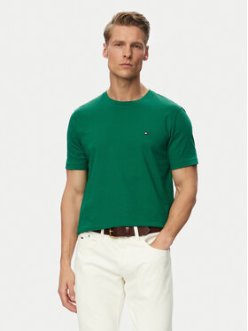 Tommy Hilfiger Tommy Hilfiger Тишърт Ess Seasonal MW0MW39995 Зелен Regular Fit
