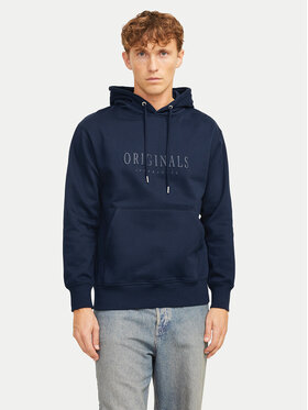 Jack&Jones Jack&Jones Majica dugih rukava Frederiksberg 12262811 Tamnoplava Regular Fit