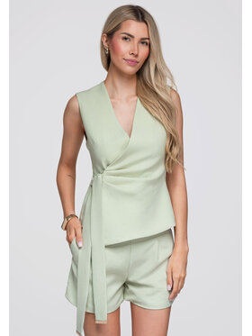 Ombre Ombre Marynarka OW-BL-E0004 Zielony Slim Fit