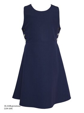 SLY SLY Sukienka 3S-210B Granatowy Comfortable Fit