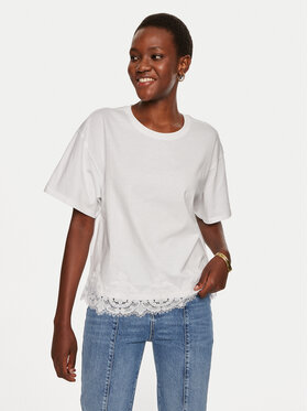 TWINSET TWINSET Marškinėliai 242TP2510 Balta Loose Fit