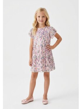 minoti minoti Sukienka elegancka 32DRESS155 Różowy Regular Fit
