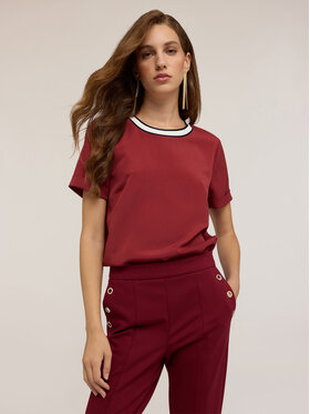 Motivi Motivi Blusa 2714Q001872N0Z6 Bordeaux Regular Fit