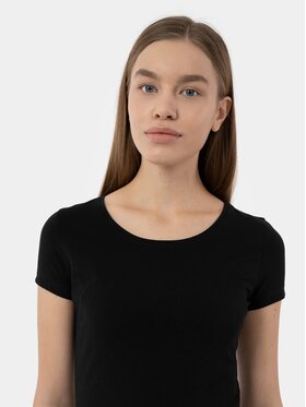 4F 4F T-Shirt 4FMM00TTSHF731-20S Czarny Regular Fit