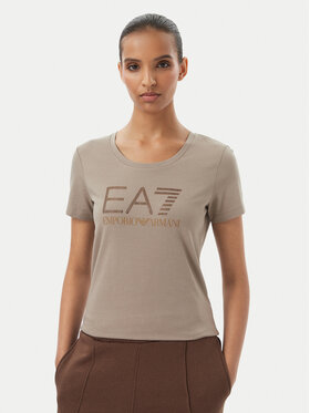 EA7 Emporio Armani EA7 Emporio Armani T-Shirt 7W000536 AF10373 U6100 Beige Slim Fit