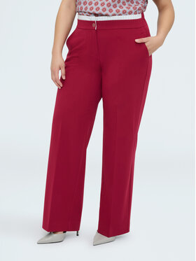 Fiorella Rubino Fiorella Rubino Spodnie materiałowe P717T005265N0V6 Bordowy Regular Fit