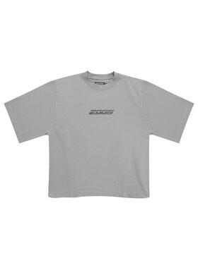 2005 2005 T-Shirt Core Szary Oversize