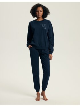 Henderson Henderson Komplet bluzka i spodnie 43705 Niebieski Regular Fit