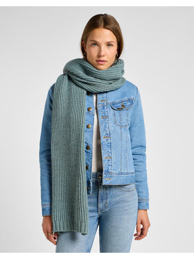 Lee Lee Sukienka RIBBED KNITTED SCARF Zielony