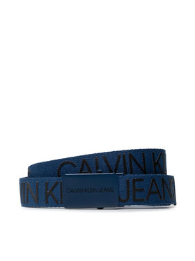 Calvin Klein Jeans Calvin Klein Jeans Dámsky opasok Canvas Logo Belt IU0IU00125 Tmavomodrá