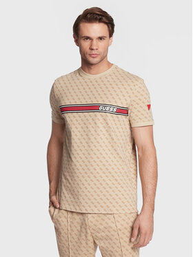 Guess Guess Tričko Jamey Z2BI09 J1314 Béžová Regular Fit