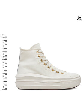 Converse Modne Superge Chuck Taylor All Star Move Tonal Canvas A08384C Bela