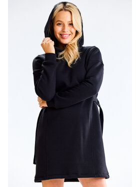 Infinite You Infinite You Úpletové šaty M331 Čierna Basic Fit
