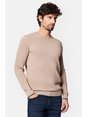 Lancerto Lancerto Sweter Clive SW073223000096 Beżowy Regular Fit