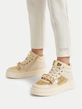 Guess Guess Sneakersy CEOWB-AVO-357-05 Écru