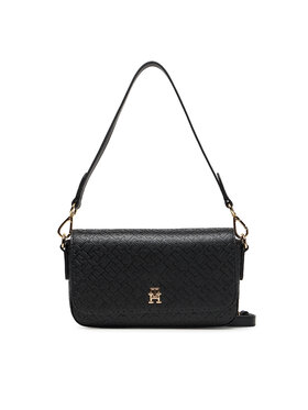 Tommy Hilfiger Tommy Hilfiger Torebka Th Icon Conv Crossover Mono AW0AW18002 Czarny