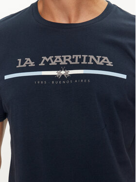 La Martina T-shirt ZMR009 JS206 Tamnoplava Regular Fit