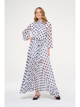 Castellani Castellani Sukienka codzienna Sukienka Roma Biały Regular Fit