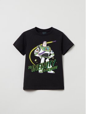 OVS OVS Тишърт LIGHTYEAR 1737871 Черен Regular Fit