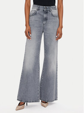 Marella Marella Τζιν 2423186034 Γκρι Wide Leg