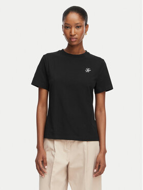 Tommy Hilfiger Tommy Hilfiger T-Shirt Th Script WW0WW49941 Μαύρο Regular Fit