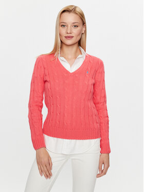 Polo Ralph Lauren Polo Ralph Lauren Sveter 211891641013 Ružová Regular Fit