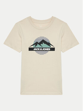 Jack&Jones Junior Jack&Jones Junior T-shirt Peak 12259433 Bež Standard Fit