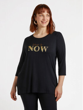 Fiorella Rubino Fiorella Rubino T-Shirt G375L008125N033 Czarny A-Line Fit