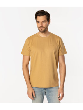 Lee Cooper Lee Cooper T-Shirt OBUTCH 875 Żółty Regular Fit