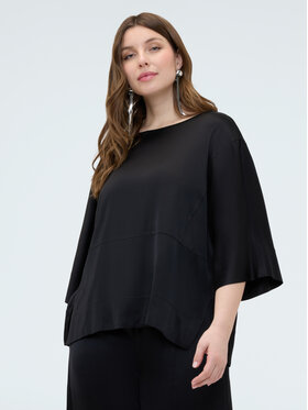 Fiorella Rubino Fiorella Rubino Bluzka 2004L000660N033 Czarny Boxy Fit