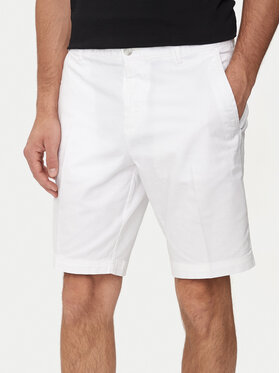 BOSS Boss Šortky z materiálu Slice-Short 50512524 Bílá Slim Fit