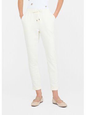 Liu Jo Liu Jo Spodnie materiałowe TF5297FS09010103 Biały Regular Fit