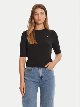 Tommy Hilfiger Tommy Hilfiger Halenka WW0WW47308 Černá Slim Fit