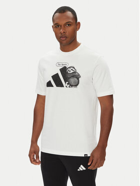 adidas adidas T-shirt Yay Sports Graphic JL9256 Bijela Regular Fit