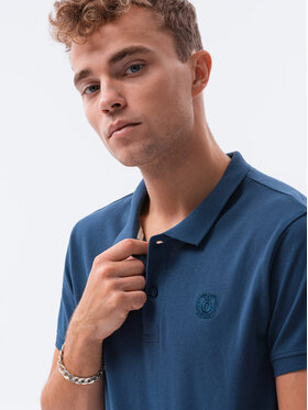 Ombre Ombre Polokošile S1374 Tmavomodrá Regular Fit