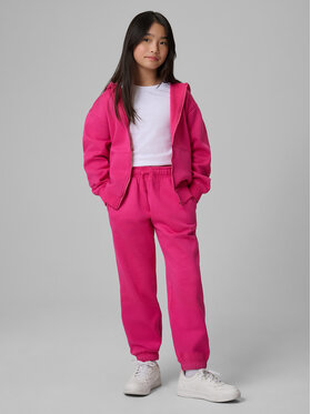 4F 4F Teplákové nohavice BASIC+ Ružová Regular Fit
