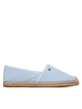 Tommy Hilfiger Tommy Hilfiger Espadrile Flag Canvas Espadrille FW0FW08541 Albastru celest