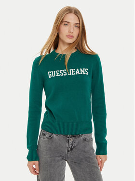 Guess Jeans Guess Jeans Sweater W4BR10 Z3HM1 Zöld Regular Fit