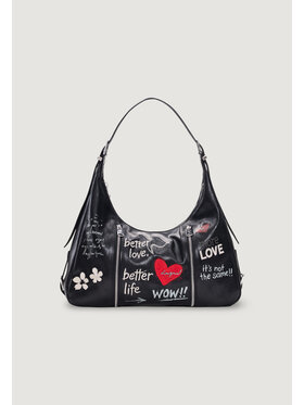 Desigual Desigual Torebka BAG_WOW HEAVEN MAXI Czarny